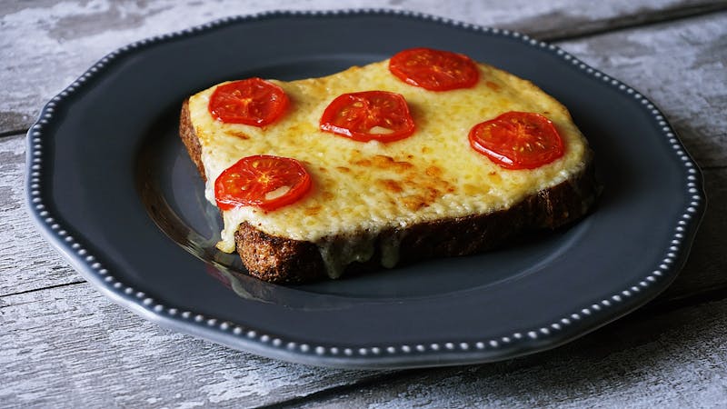 Garlic bread with cheese appetizer