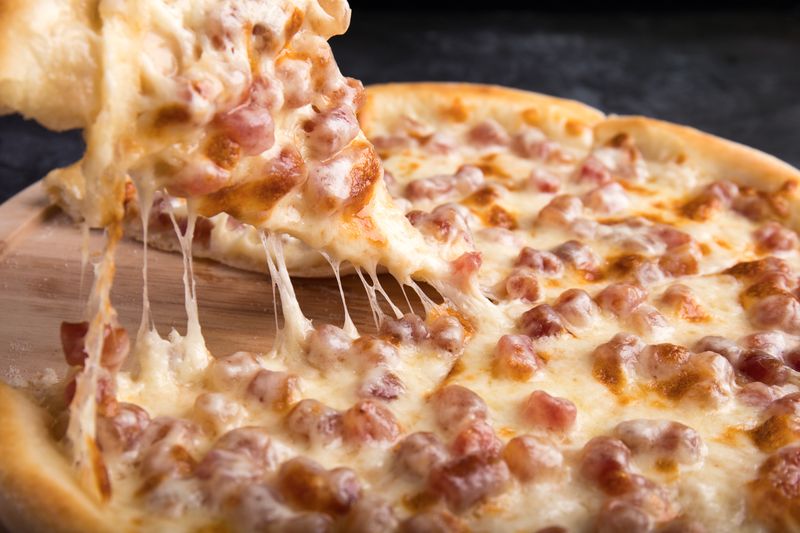 Supreme meat lovers deep dish pizza